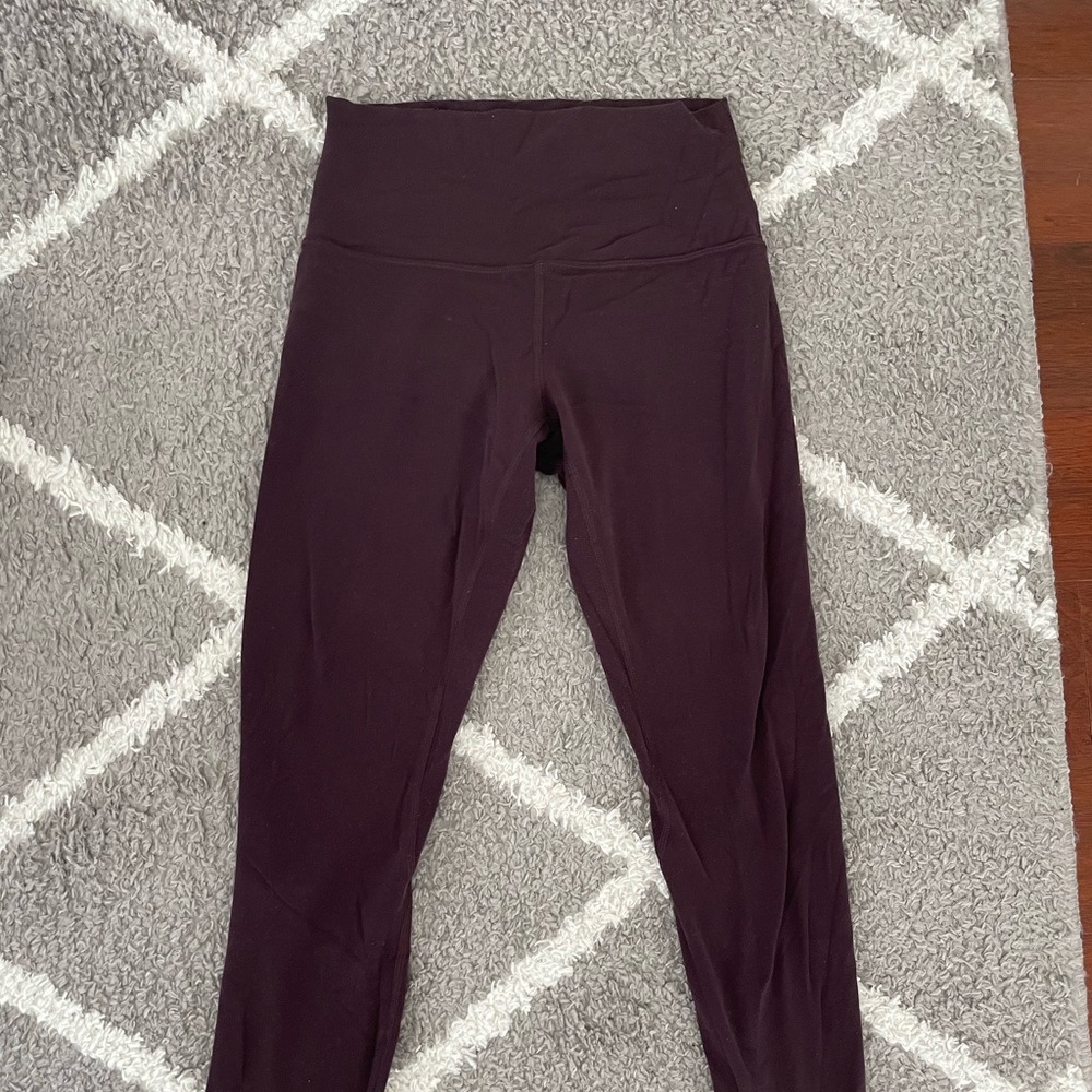 Lululemon align leggings size 6 colour Merlot